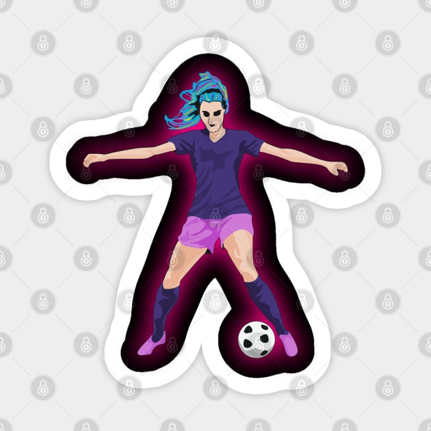 Women Football Sticker by Womens Art Store